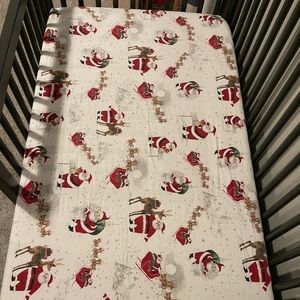 Heritage Santa Organic Crib Fitted Sheet